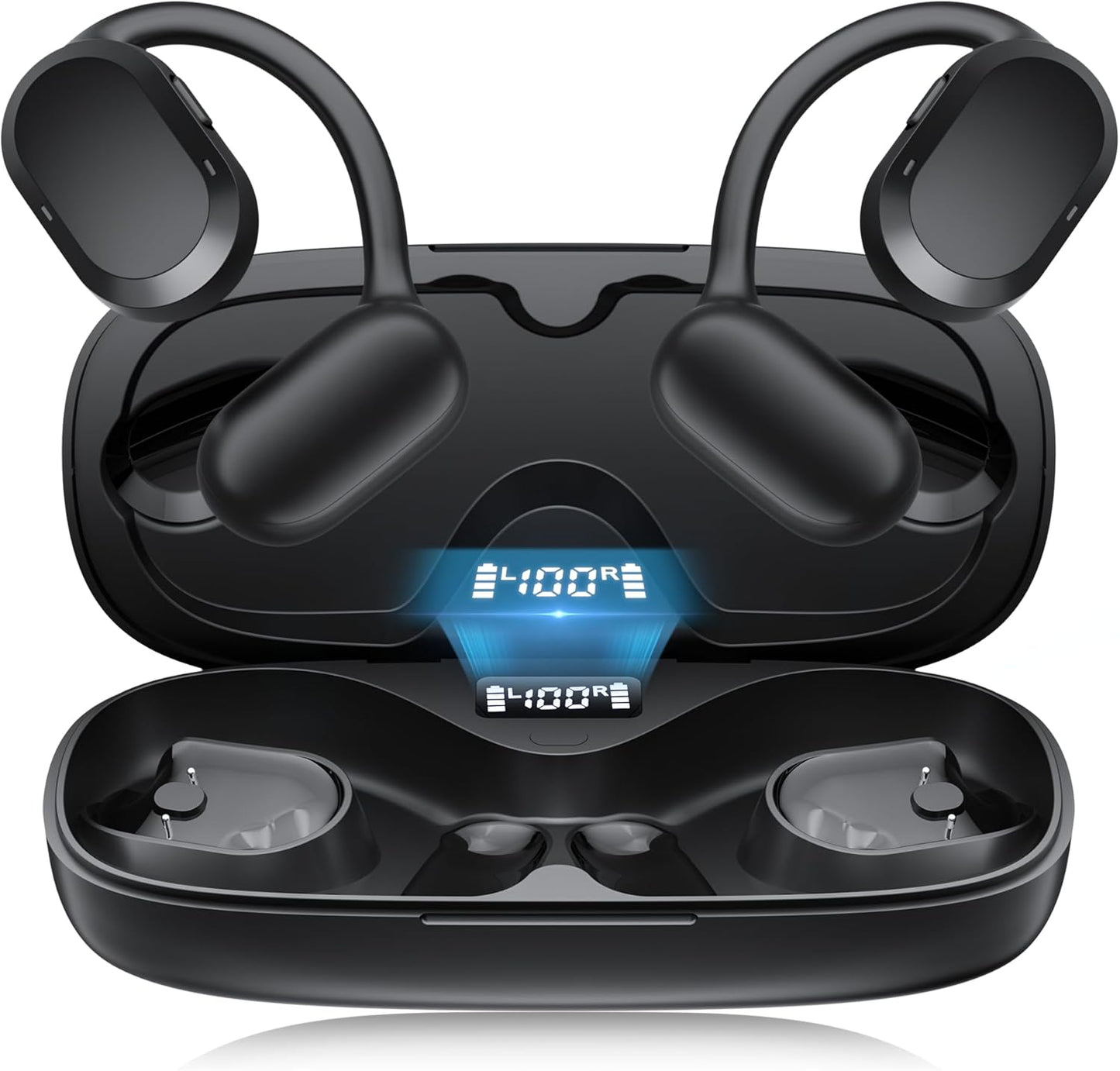 TTQ Open-Ear IPX7 Waterproof Bluetooth 5.3 Earbuds