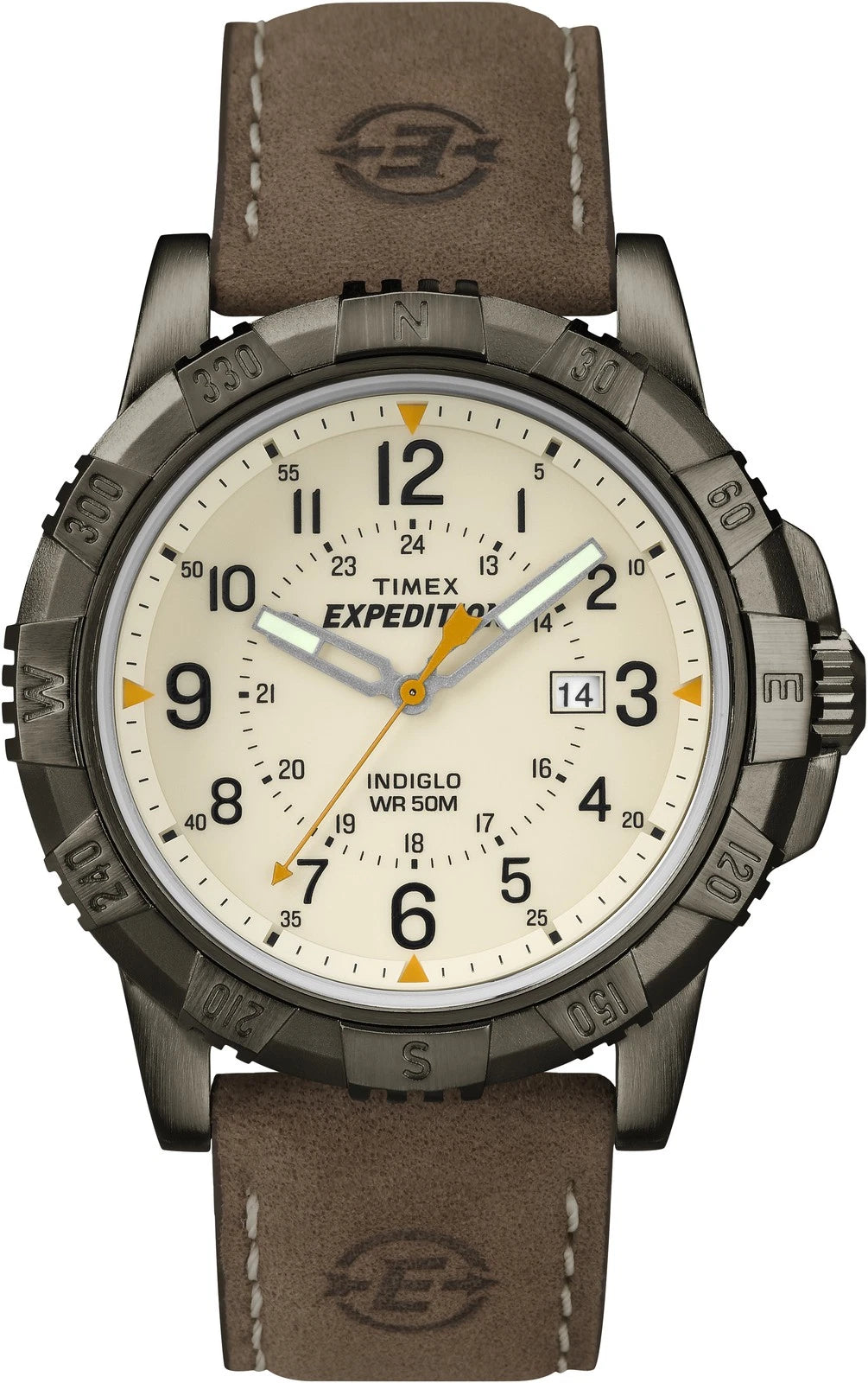 Timex T49990 Men's Expedition Rugged Field Watch with Leather Band