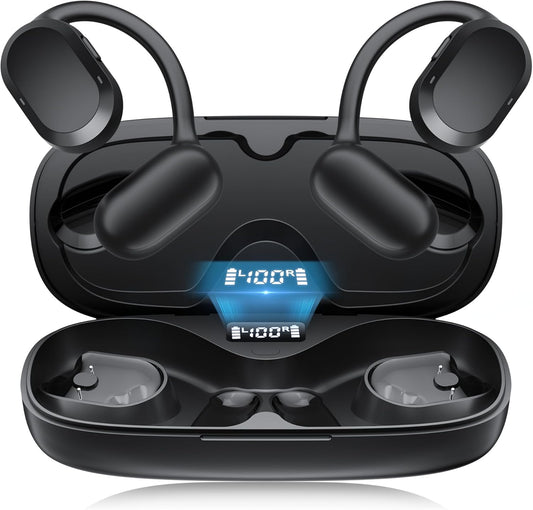 TTQ Open-Ear IPX7 Waterproof Bluetooth 5.3 Earbuds
