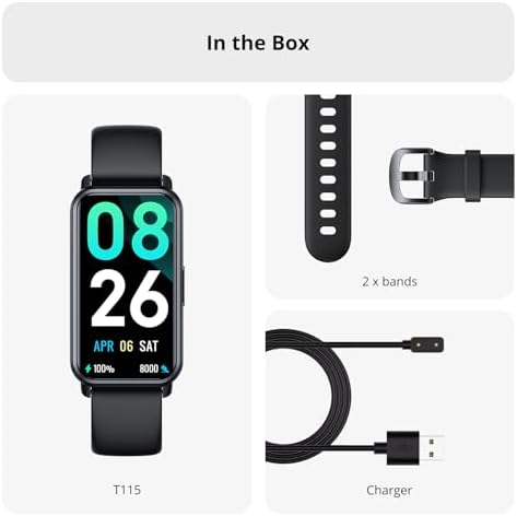 AKAGEAR SMART FITNESS TRACKER HEART RATE SLEEP BLOOD OXYGEN MONITOR 50M WATERPROOF